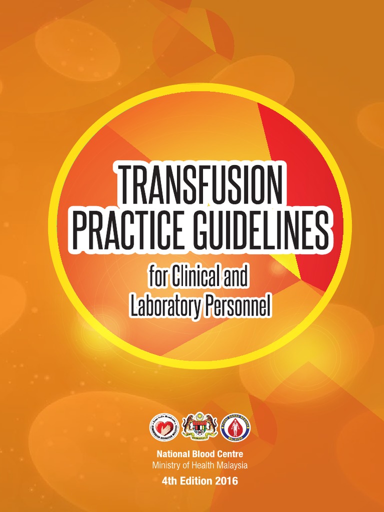 Ebook Blood Transfusion Guideline PDF PDF Blood Donation Blood