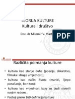 Teorija Kulture - Kultura I Drustvo