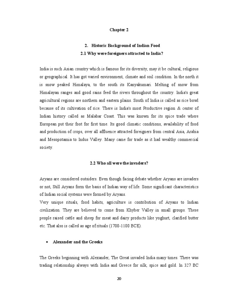 History of Indian Food Culture | PDF | Indian Cuisine | East India Company
