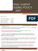 Housing National Habitat Policy 2007