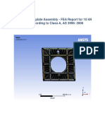 Duraplate FEA Report for 10 kN Load