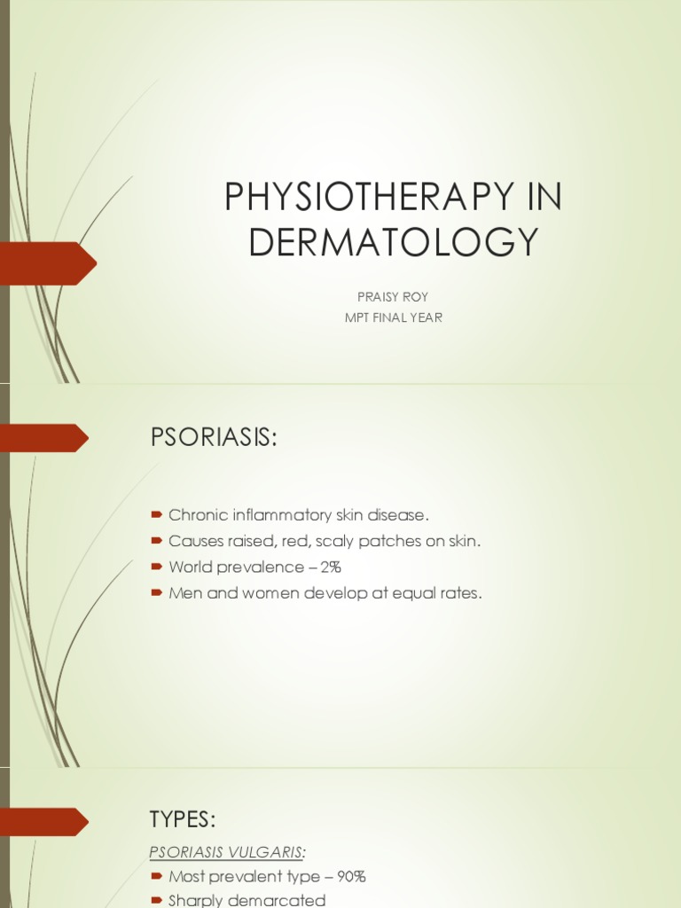 Physiotherapy Management of Common Dermatological Conditions: Psoriasis ...