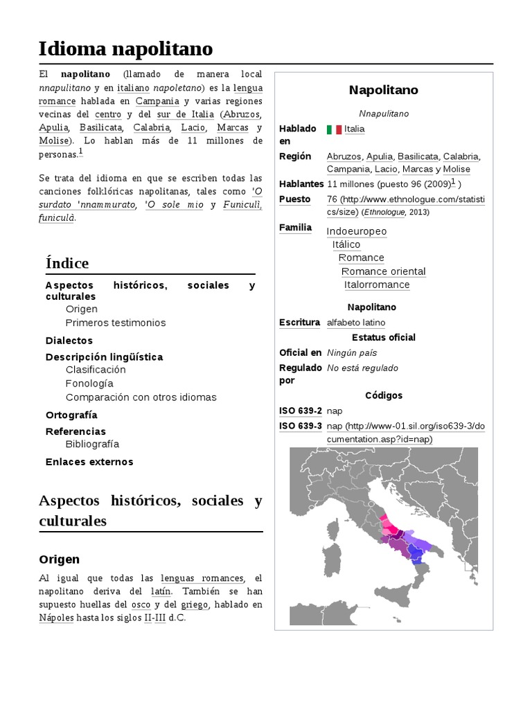 Idioma Napolitano | PDF | Italia | Los símbolos