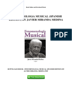 Fenomenologia Musical Spanish Edition by Javier Miranda Medina