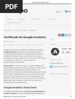 Certificado Do Google Analytics