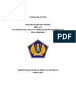 Naskah Akademik RUU Omnibus Law Perpajakan PDF