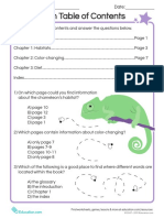 Chameleon Table of Contents