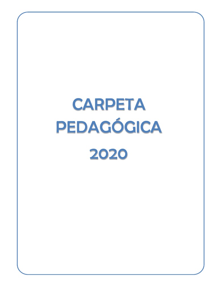 Pin en Carpeta pedagogica