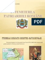 Prezentare power point Întemeierea Patriarhiei Române