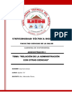 Relación Administración-Ciencias