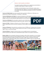 Atletismo y Todas Las Pruebas en El Atletismo