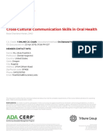 Ce Certificate - Cross-Cultural-Communication-Skills-In-Oral-Health - Adacerp