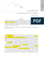  Cupani  La peculiaridad del conoc tecno