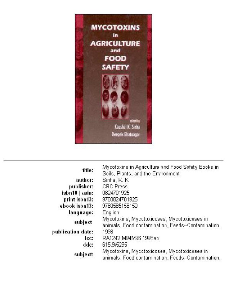 Mycotoxines - Test | PDF | Mycotoxin | Fungus