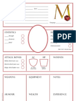 M20 Character Sheet