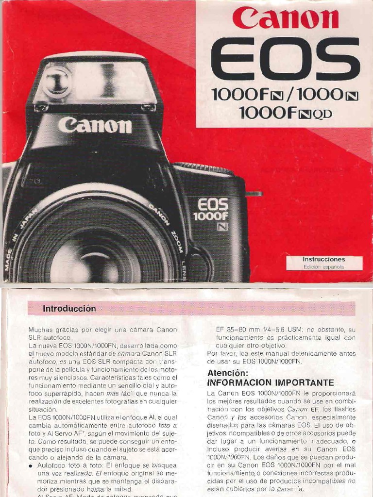 Manual EOS 1000FN | PDF