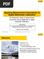 Measurement Uncertainty DMM Cal Presentation - Slides PDF