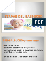 Etapas Del Balbuceo