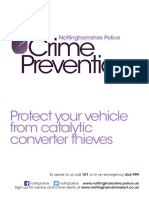 Protecting Your Vehicle From Catalytic Converter Thieves - 41-44