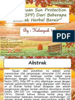 Penentuan Sun Protection Factor (SPF)