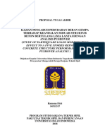 Proposal TA - Kajian Pengaruh Perubahan Beban Gempa Terhadap Keandalan Sebuah Struktur - Ramona Fitri-14511317 PDF