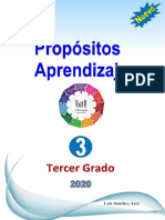 Tercer Grado - Matriz de Propositos Del Aprendizaje 2020 PDF