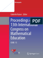 (ICME-13 Monographs) Gabriele Kaiser (Eds.) - Proceedings of The 13th International Congress On Mathematical Education - ICME-13-Springer International Publishing (2017)