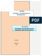 Caracteristicas de Los Tipos de Información