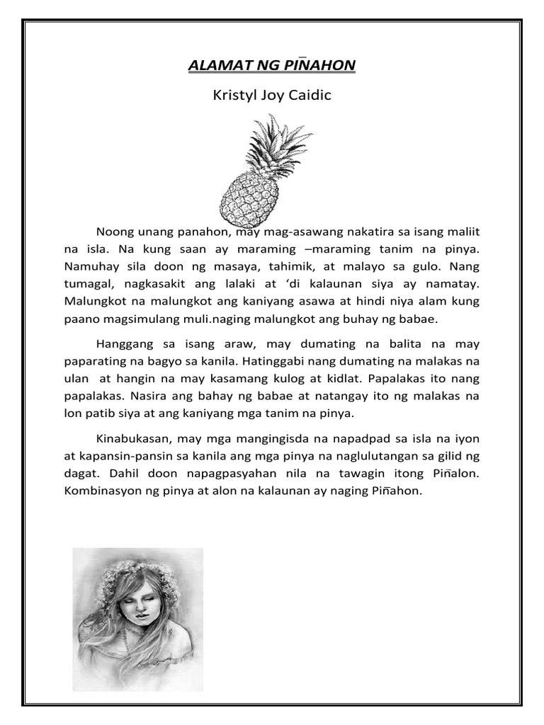 Alamat NG Piñahon | PDF