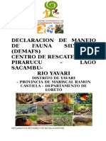 Plan de Manejo de Fauna Silvestre Pirarucu 2019 para Imprimir