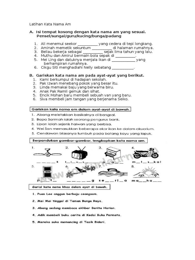 Latihan Kata Nama Am  PDF