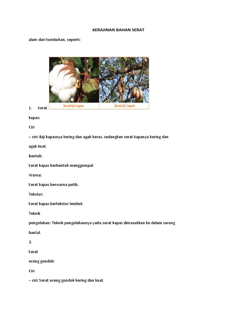 Kerajinan Bahan Serat Pdf