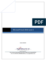 MS Excel Level 2 2010