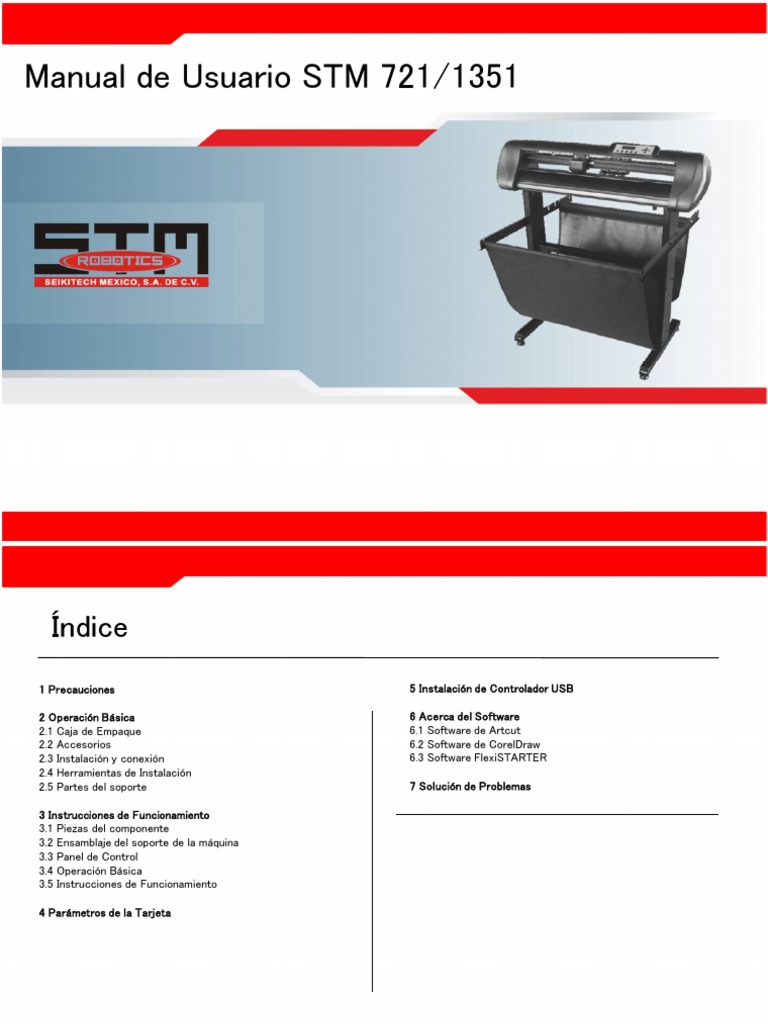 Manual de Usuario STM 721/1351 | PDF | Tornillo | Microsoft Windows