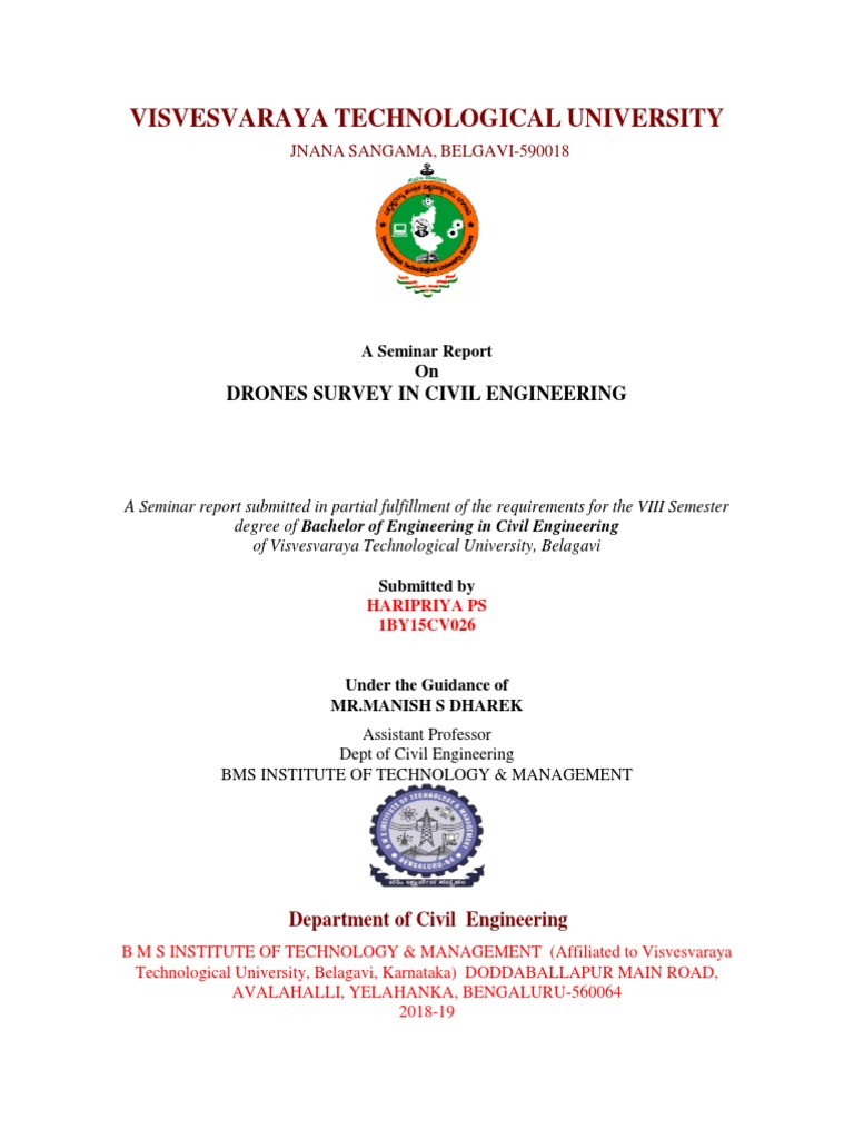 Seminar Report PDF PDF Unmanned Aerial Vehicle