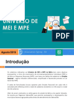 Universo de MEI E MPE - Agosto 2019