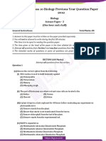 ICSE Class 10 Biology Previous Year Question Paper 2012