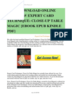 5ee2 Expert Card Technique Close Up Table Magic PDF