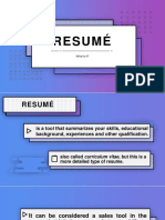 Resume Report RaW