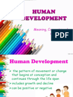 I. Human Development Meaning Concept and Approach