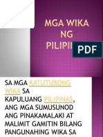 1 Mga Wika NG Pilipinas
