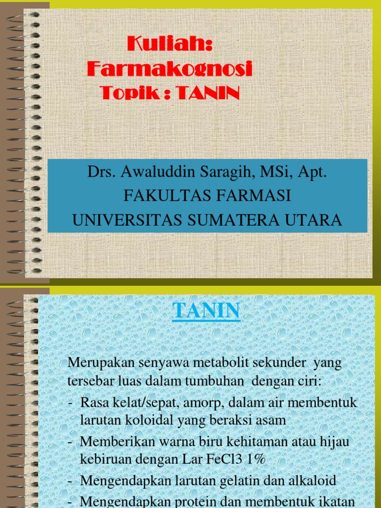 TANIN | PDF | Kesehatan Holistik