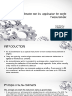 Auto-Collimator and Its Application For Angle Measurement