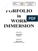 Portfolio Work Immersion