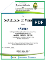 Work Immersion Certificate