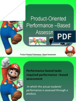 Product and Performance Based Quality Assessment