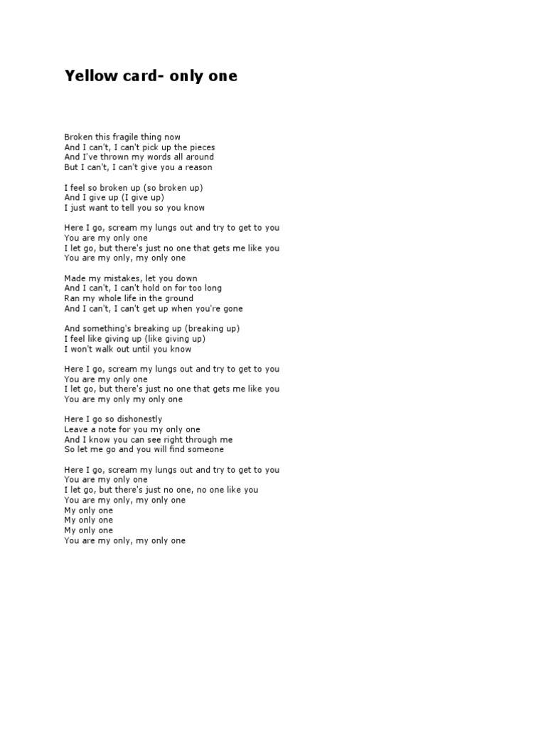 cigarette yellowcard lyrics Yellowcard - 