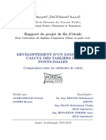 Rapport PFE (2019 ACHKARFACH - SABIRI) : Développement d'un logiciel de calcul des tabliers des ponts dalles.