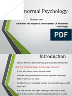 Unit 1 Abnormal Psychology