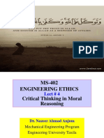 Engineering Ethics Code and Critical Thinking